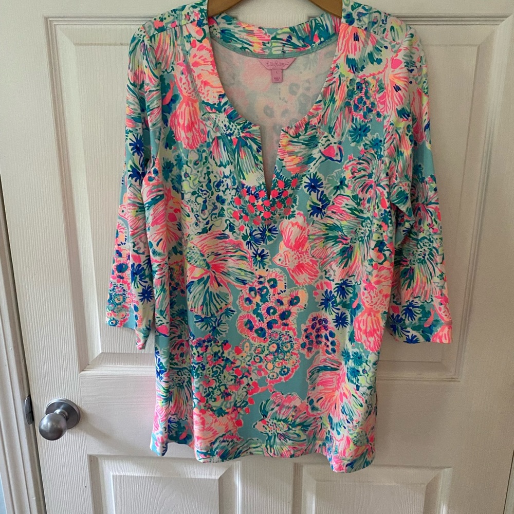 Lilly Pulitzer tunic top size large